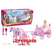 Карета 1089-ZYC для куклы с лошадью в кор.
