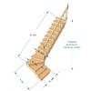 №2.1.1.2. Лестница с поворотом на 90 градусов, с забежными и прямыми ступенями