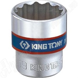 Головка торцевая стандартная двенадцатигранная 3/8", 6 мм, KING TONY, 333006M