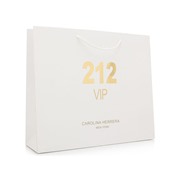 Пакет подарочный Carolina Herrera 212 VIP (белый) 24*30 см