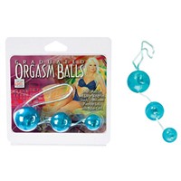 California Exotic Graduated Orgasm Balls, голубой
Три вагинальных шарика