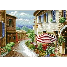 Картина стразами (набор) "Итальянская улочка" 55х75см