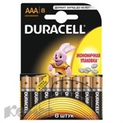 Батарея DURACELL ААA/LR03-8BL BASIC бл/8