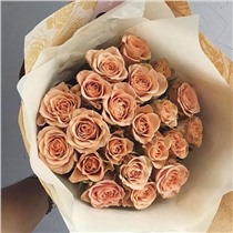 Букет из 19 роз капучино (50см)