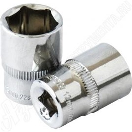 Головка торцевая 1/4", 4х25 мм, 6-гранная, КРАТОН, 2 28 01 001