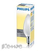 Электрич.лампа Philips свеча/матовая 60W E14 FR/B35 (10/100)