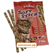 Лакомство Sanal Палочки для кошек с лососем и форелью (3шт) SC3830