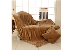 Косичка (кофе) Плед 160х220