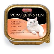 ANIMONDA VOM FEINSTEN for castrated cats конс. 100 гр. с Индейкой и лососем для кастрированных кошек