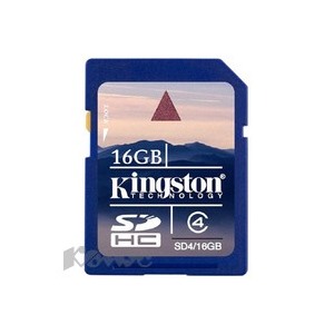 Карта памяти Kingston SDHC 16GB Class 4(SD4/16GB)