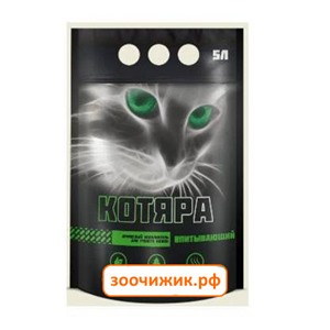Древесный наполнитель Котяра (полиэтиленовый пакет) для кошек 5л