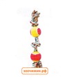 Игрушка Triol XJ0070 15" веревка цветная 3 узла 2 мяча 250-260г