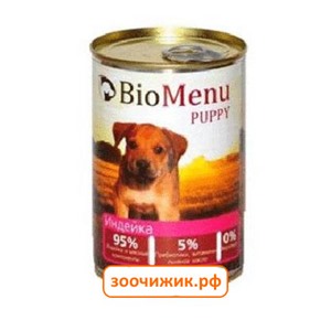 Консервы BioMenu Puppy для щенков индейка (410 гр)