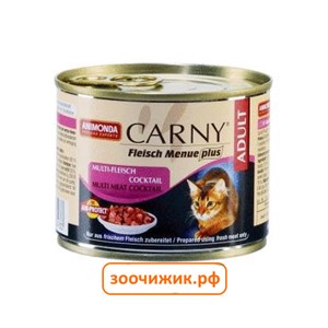 Консервы Animonda Carny Adult для кошек коктейль из разных сортов мяса (200 гр)