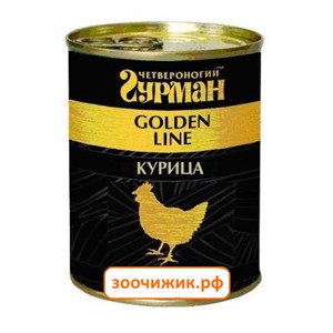 Консервы Четвероногий гурман "Gold Line" для собак с курицей в желе (100 гр)