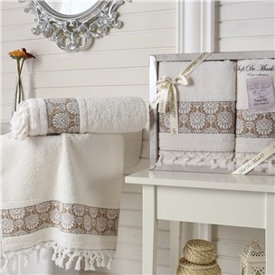 DAMASK KOZALI (крем) 50x90-70х140 Комп. полотенец