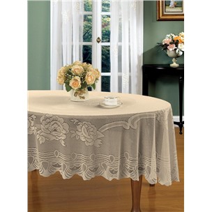 Сюзана (кофе) Скатерть Кружево 150х220
