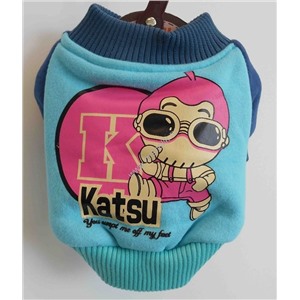 Катсу Куртка "Денди" , тёпл.трикотаж, разм.XS (22х35х20см), голубая