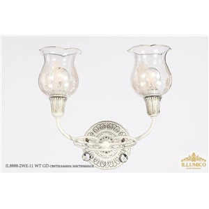  ILLUMICO IL8888-2WE-11 WT GD светильник настенный