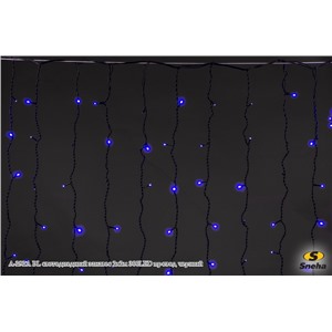  Sneha A-292A BL светодиодный занавес 2х2м 300LED провод черный