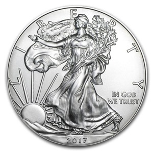 НОВИНКА США 2017 Американский Орёл, серебро, 1 унция.