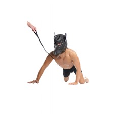 Маска на лицо с ошейником DOGGIE HOOD AND LEASH 371923PD