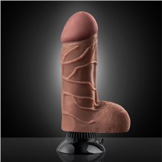 Вибратор Real Feel Deluxe №2 Brown - 22 см.