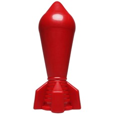 Красный анальный плаг Shock Wave Cherry Bomb - 20,3 см.
