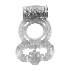 Прозрачное эрекционное кольцо Rings Treadle с подхватом