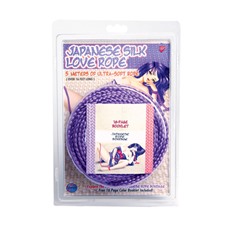 Фиолетовая веревка для фиксации Japanese Silk Love Rope - 5 м.