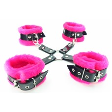 Набор фиксаторов краб с мехом BDSM Light