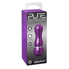 Фиолетовый алюминиевый вибратор PURPLE SMALL - 7,5 см.