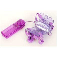 Фиолетовый клиторальный стимулятор Sex Butterfly