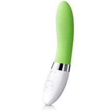 Перезаряжаемый вибромассажер Liv 2 Lime Green цвета лайма - 17,4 см.
