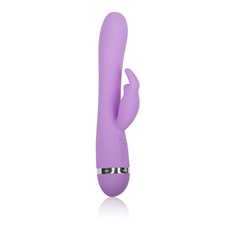 Перезаряжаемый сиреневый вибромассажер Rechargeable Triple Motor Jack Rabbit - 18 см.