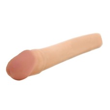 Вибронасадка-удлиннитель CyberSkin 2 inch Xtra Thick Vibrating Transformer Penis Extension Light - 20 см.