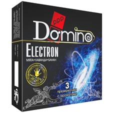 Ароматизированные презервативы Domino Electron - 3 шт.