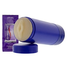 Мастурбатор-вагина в тубе VIBRATING PORTA MUFF INSTANT MASTURBATOR