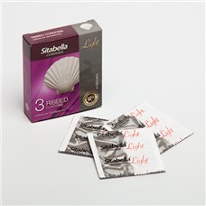 Ребристые презервативы Sitabella Light - 3 шт.