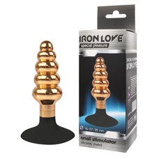 Витая анальная втулка Iron Love 10 см.