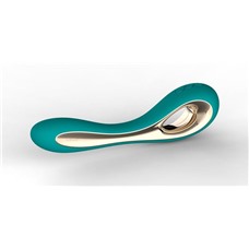 Бирюзовый вибратор Isla Turquoise Green - 22 см.