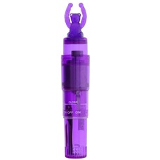 Фиолетовый клиторальный стимулятор-ракета с мишкой GOOD VIBES BEAR VIBRATOR