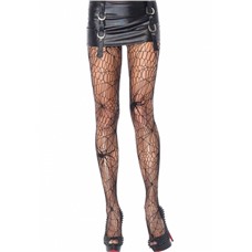 Ведьмовские колготки-сетка в виде паутины с пауками