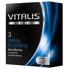 Кондомы с охлождающим эффектом - Vitalis, 3 шт