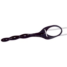 Кольцо эрекционное с анальной стимуляцией Porator Black, 21.5 см