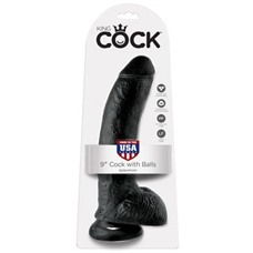 Фаллоимитатор реалистик с мошонкой на присоске PipeDream King Cock, 22.9 см.