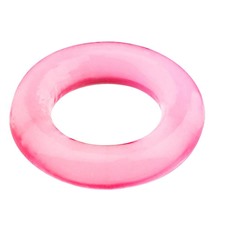 Розовое эрекционное кольцо BASICX TPR COCKRING PINK