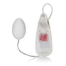 Круглое белое виброяйцо Pocket Exotics Vibrating Egg