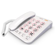 Телефон Texet TX 262 светло-серый  большие кнопки