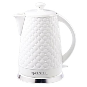 Чайник CENTEK CT-0061 белый 2000Вт, 2 л,супербелая керамика, рельефный корпус